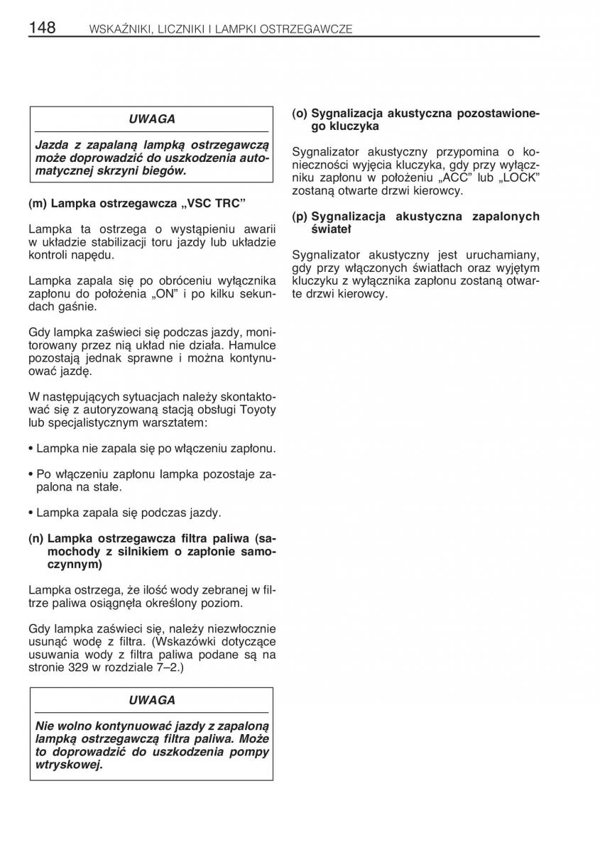 manual Toyota RAV4 Toyota Rav4 II 2 instrukcja / page 155