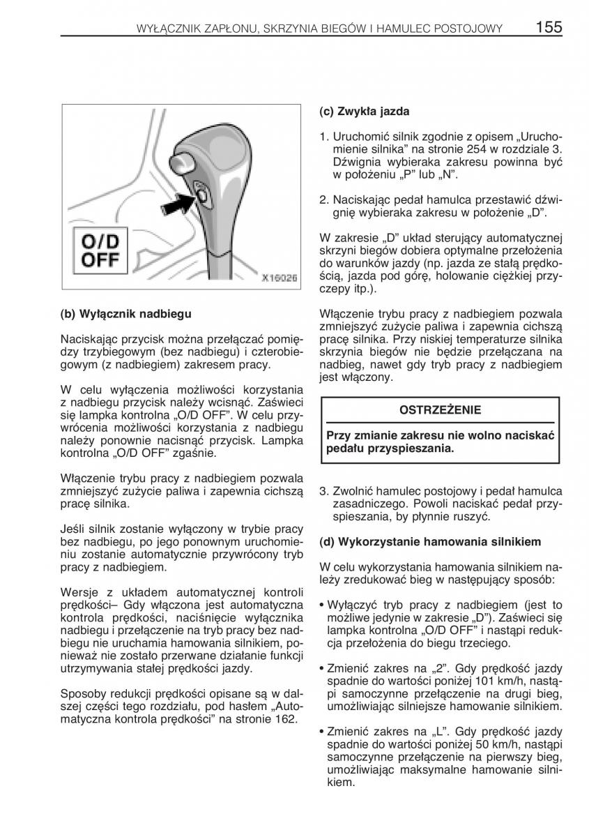 manual Toyota RAV4 Toyota Rav4 II 2 instrukcja / page 162