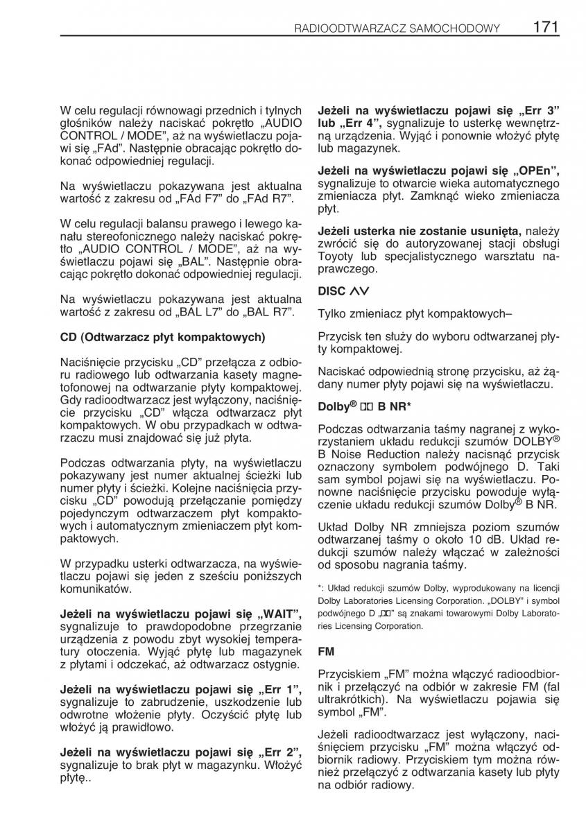 manual Toyota RAV4 Toyota Rav4 II 2 instrukcja / page 178