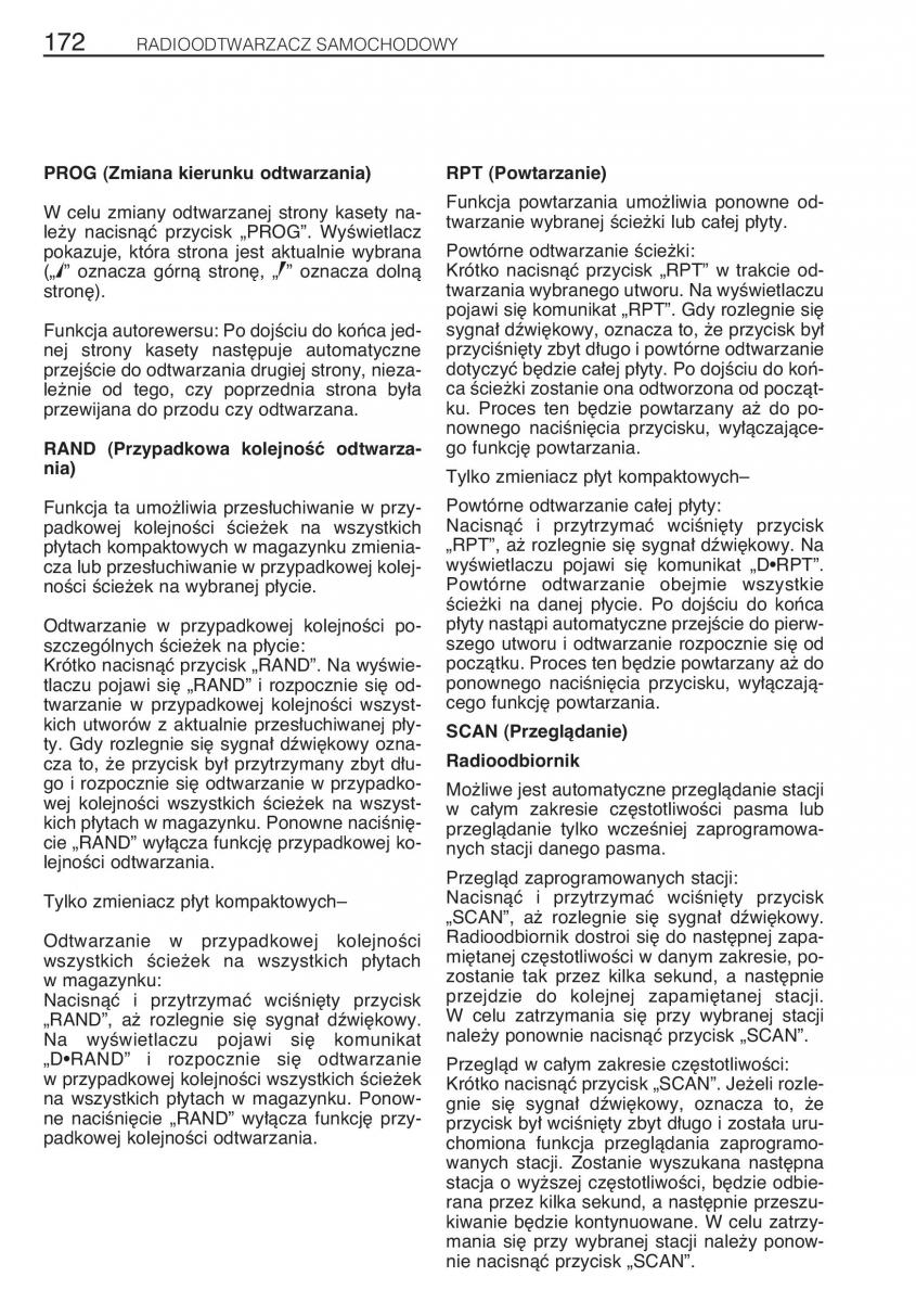 manual Toyota RAV4 Toyota Rav4 II 2 instrukcja / page 179