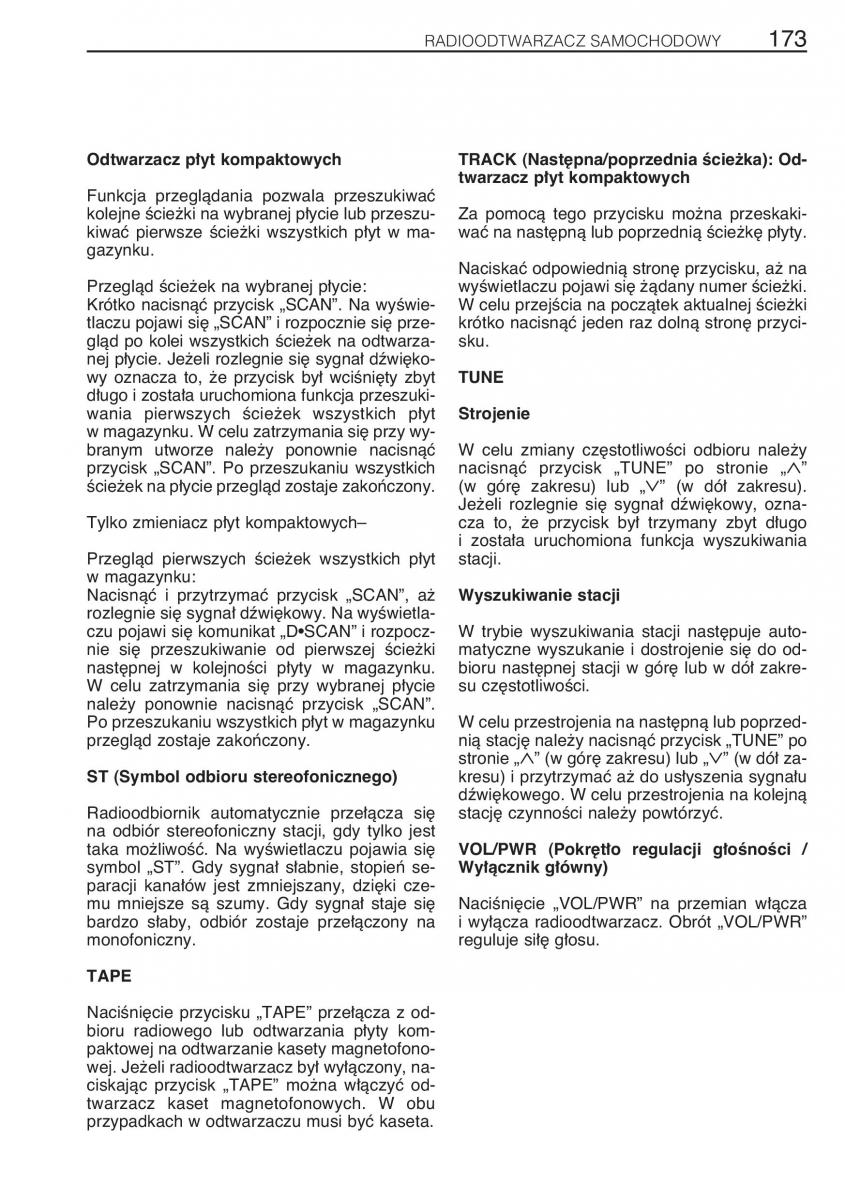 manual Toyota RAV4 Toyota Rav4 II 2 instrukcja / page 180