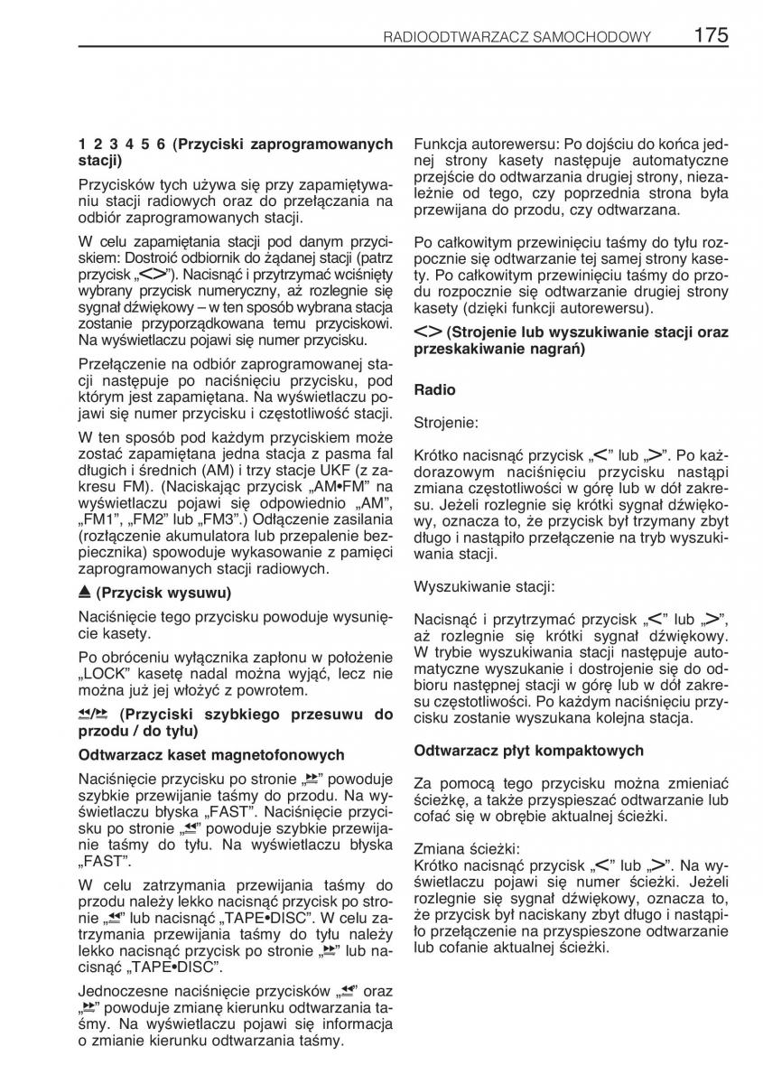 manual Toyota RAV4 Toyota Rav4 II 2 instrukcja / page 182