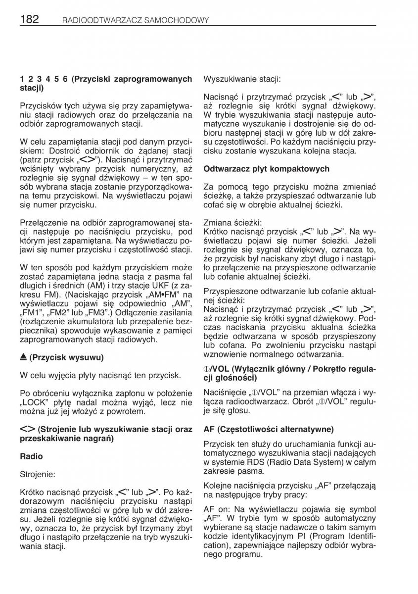 manual Toyota RAV4 Toyota Rav4 II 2 instrukcja / page 189