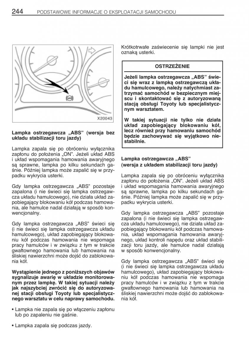 manual Toyota RAV4 Toyota Rav4 II 2 instrukcja / page 251