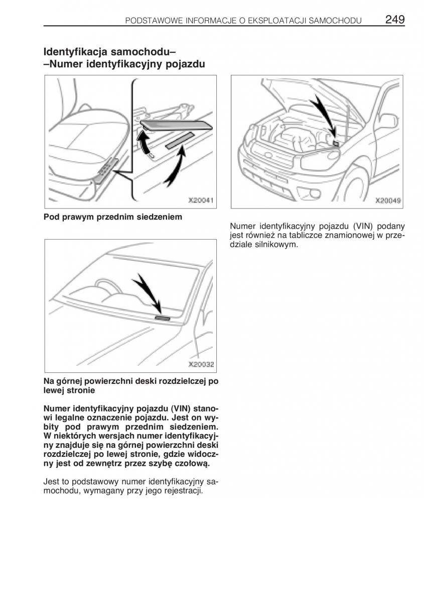 manual Toyota RAV4 Toyota Rav4 II 2 instrukcja / page 256