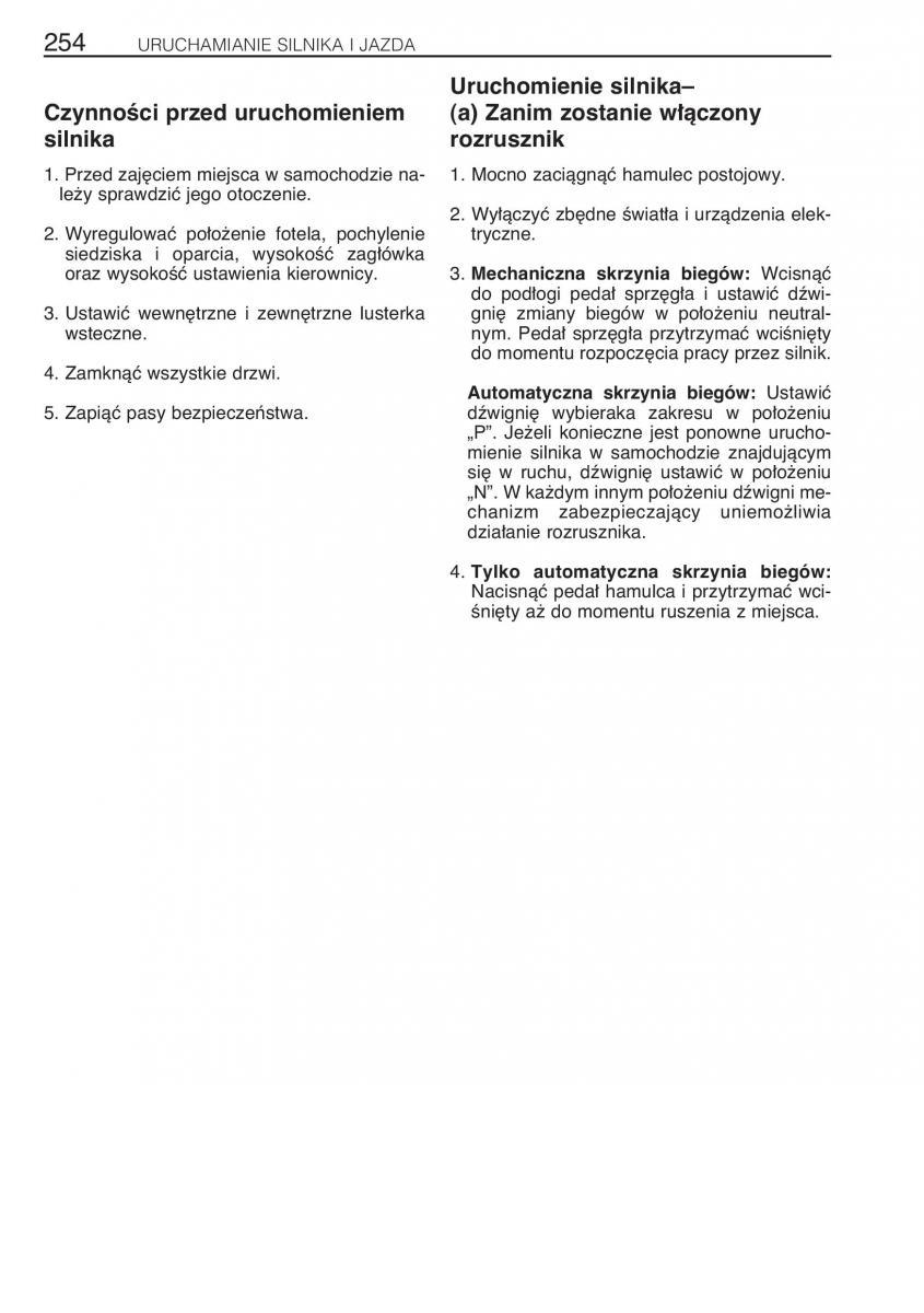 manual Toyota RAV4 Toyota Rav4 II 2 instrukcja / page 261