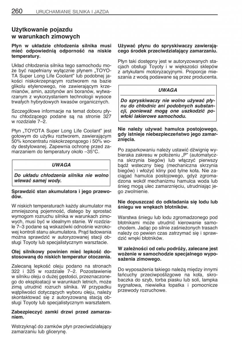 manual Toyota RAV4 Toyota Rav4 II 2 instrukcja / page 267