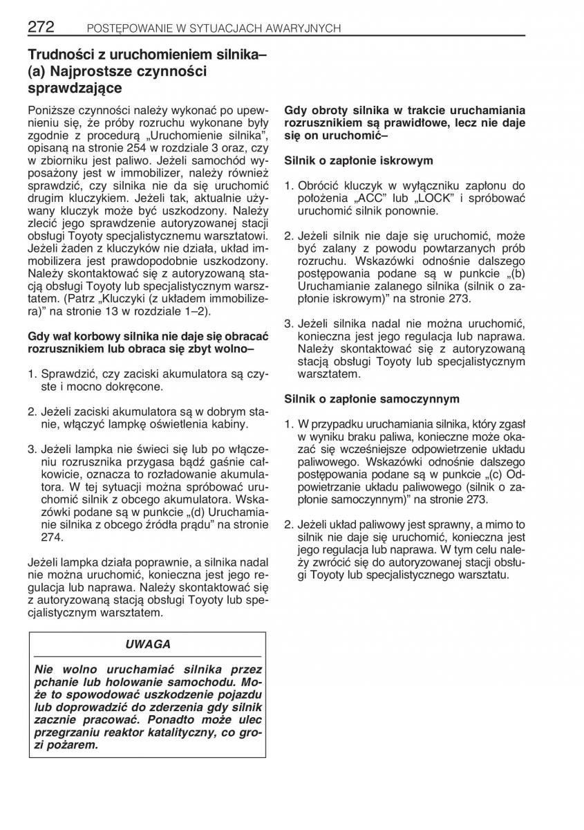 manual Toyota RAV4 Toyota Rav4 II 2 instrukcja / page 279