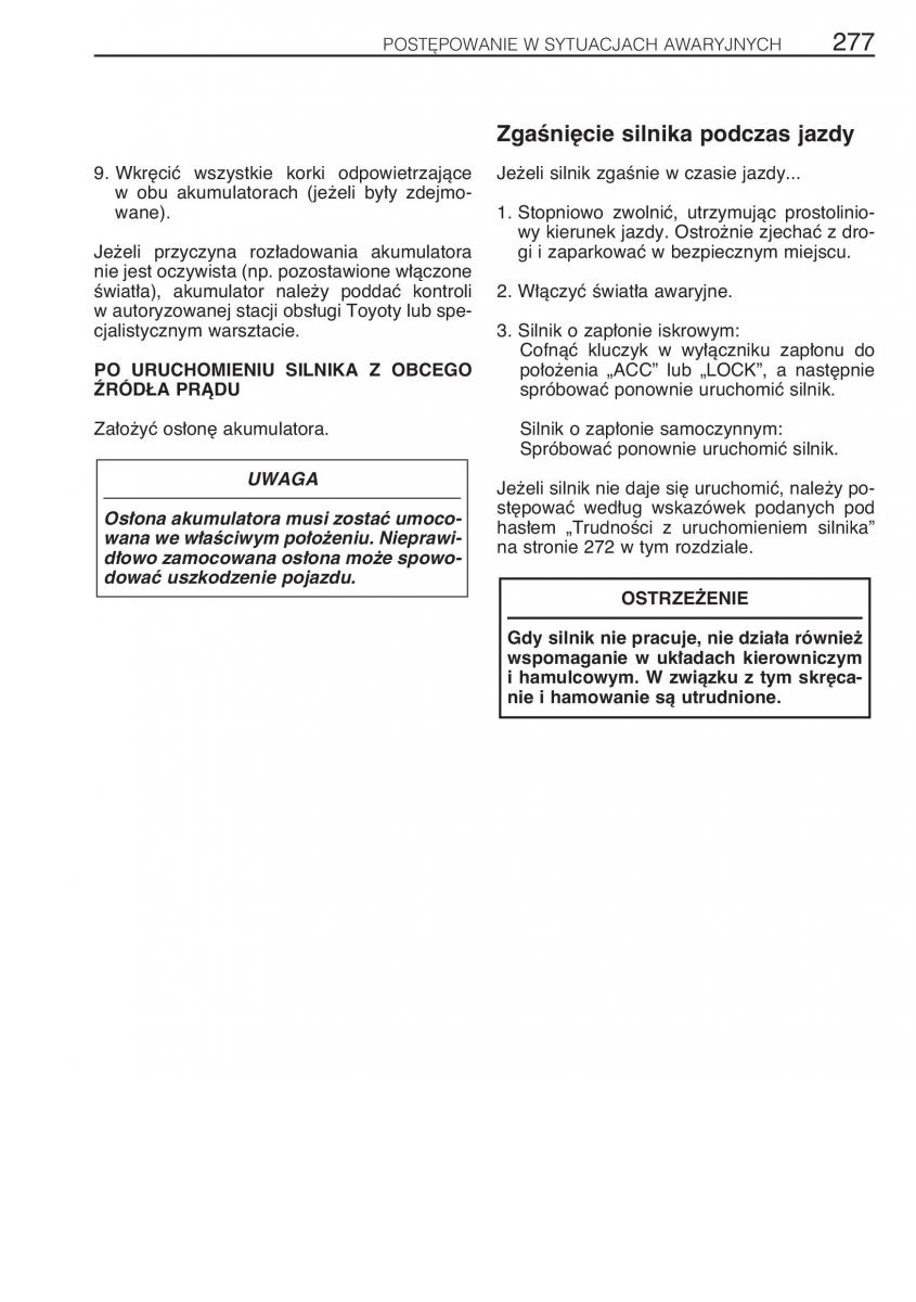 manual Toyota RAV4 Toyota Rav4 II 2 instrukcja / page 284