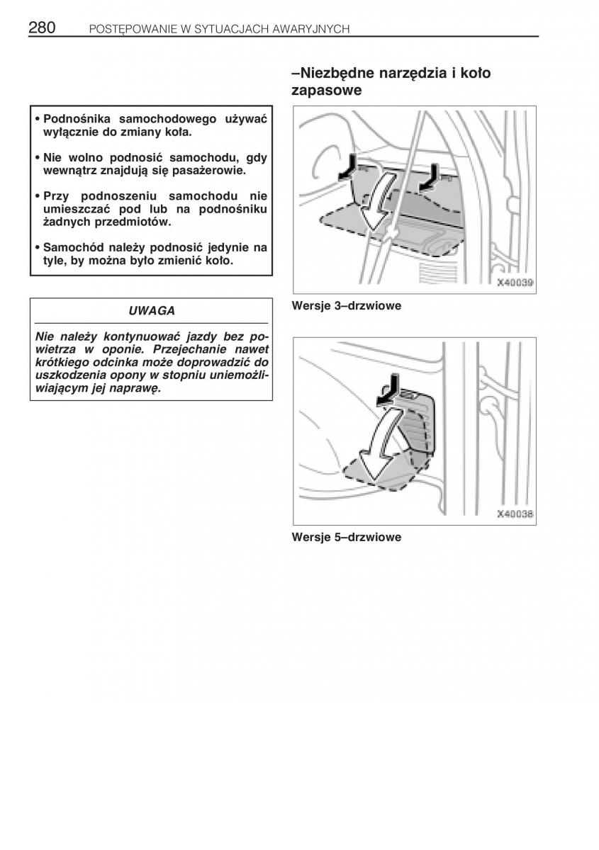 manual Toyota RAV4 Toyota Rav4 II 2 instrukcja / page 287