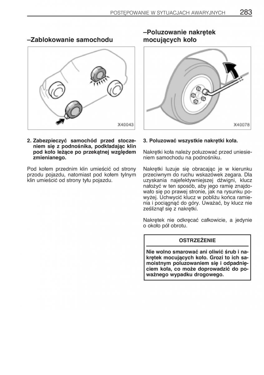 manual Toyota RAV4 Toyota Rav4 II 2 instrukcja / page 290