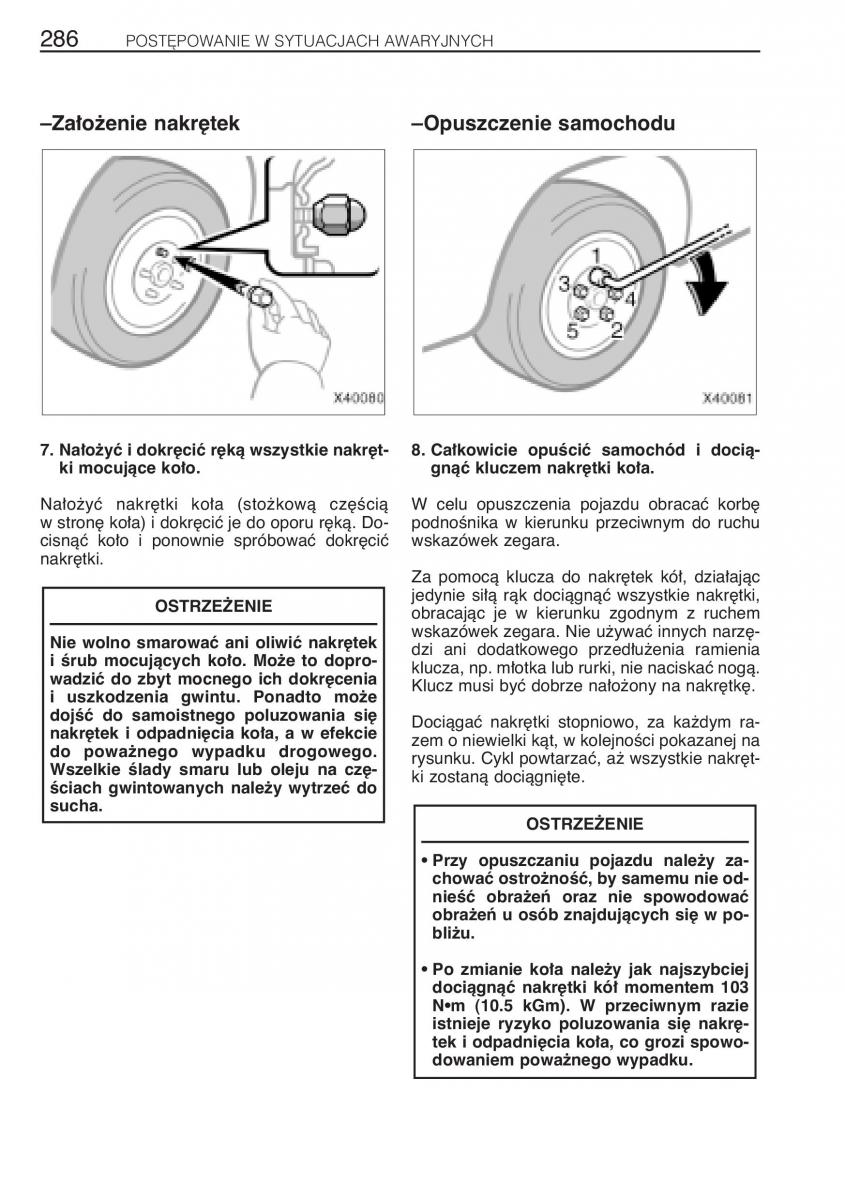 Toyota Rav4 II 2 instrukcja / page 293