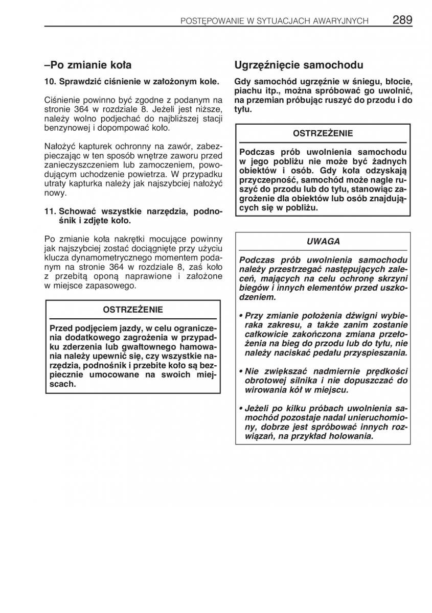 manual Toyota RAV4 Toyota Rav4 II 2 instrukcja / page 296