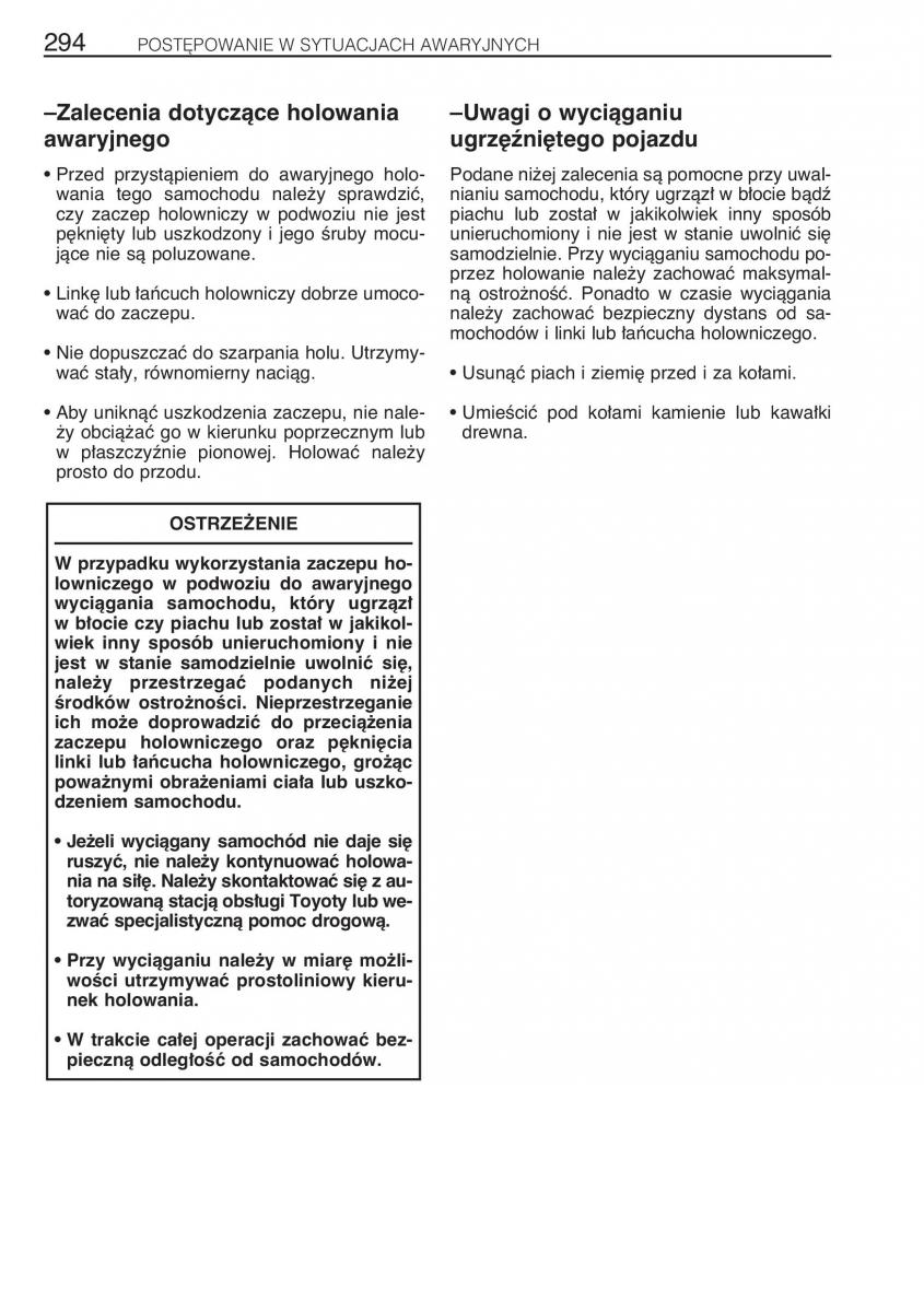 manual Toyota RAV4 Toyota Rav4 II 2 instrukcja / page 301