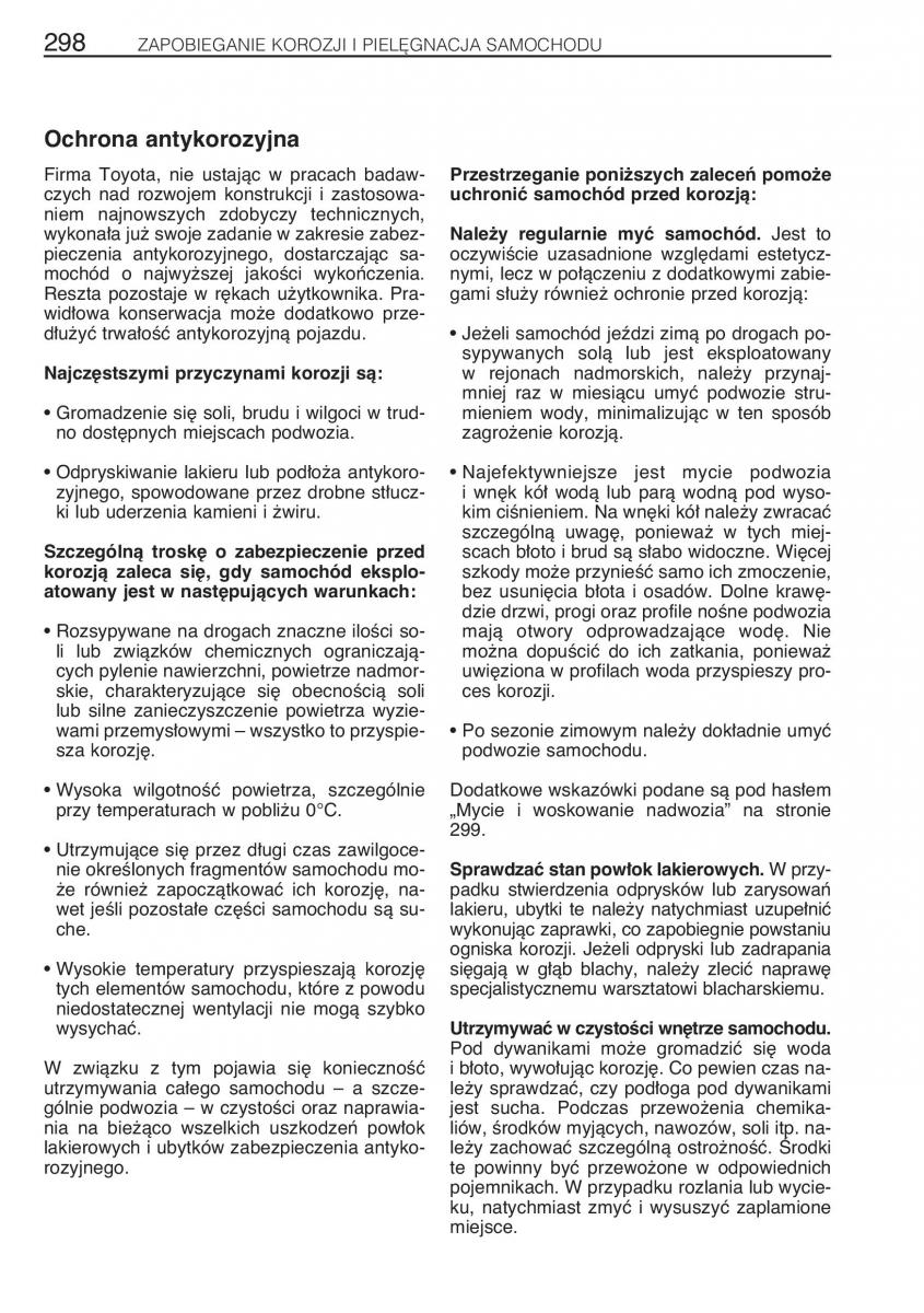 manual Toyota RAV4 Toyota Rav4 II 2 instrukcja / page 305