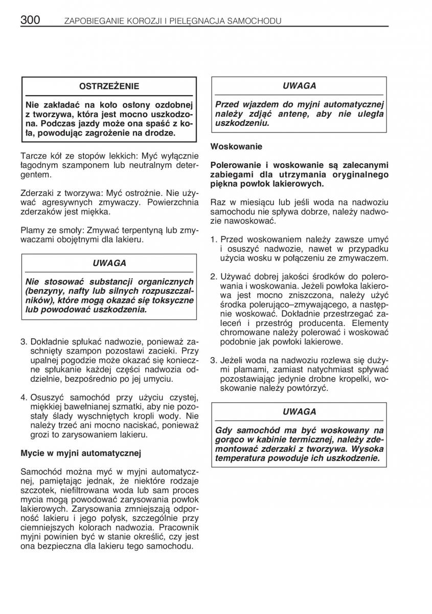 manual Toyota RAV4 Toyota Rav4 II 2 instrukcja / page 307