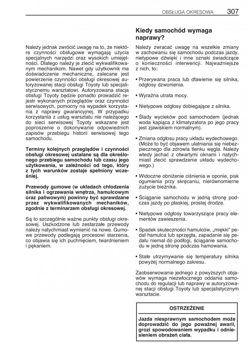 manual Toyota RAV4 Toyota Rav4 II 2 instrukcja / page 314