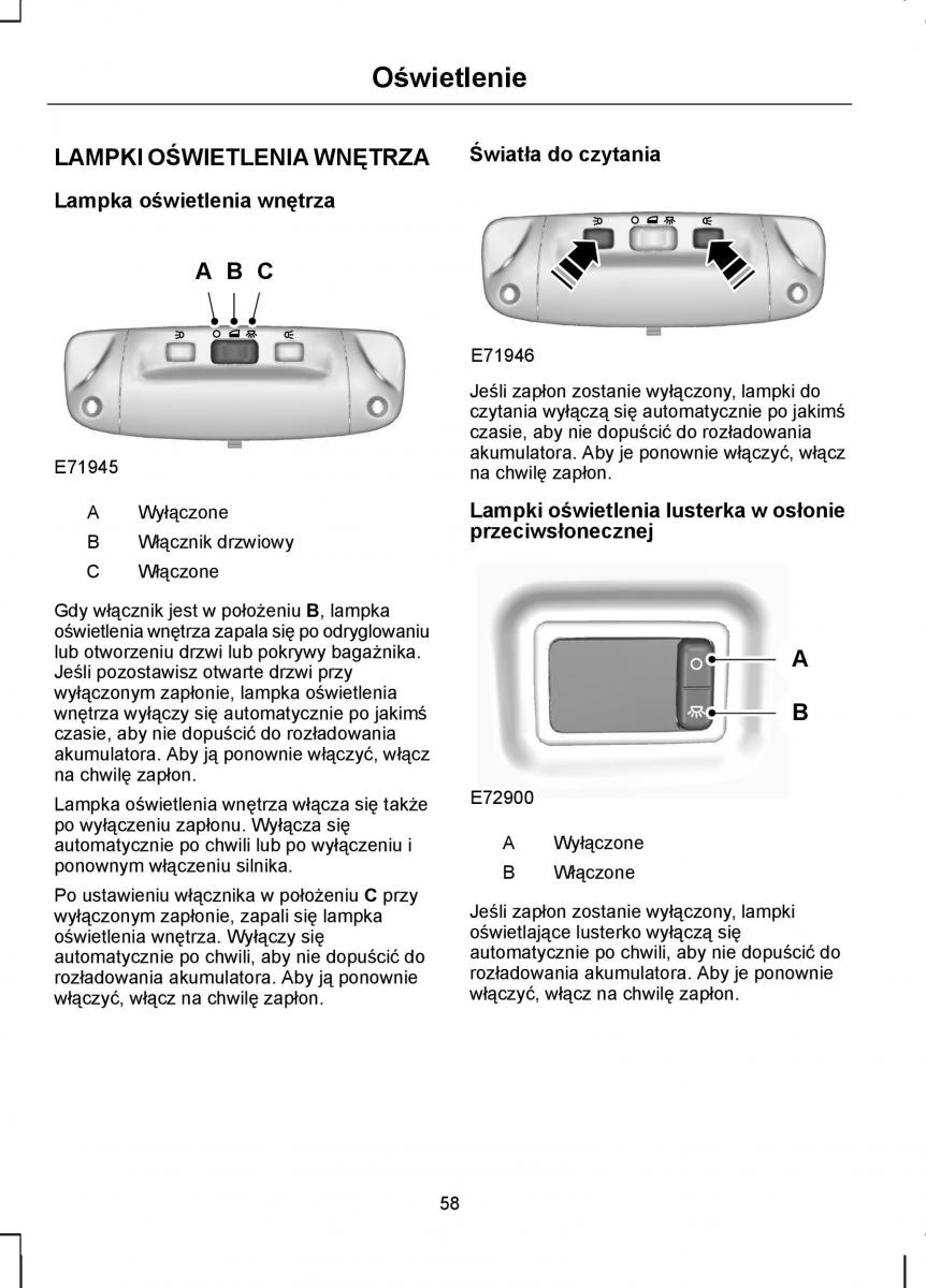 Ford S Max I 1 instrukcja obslugi / page 60