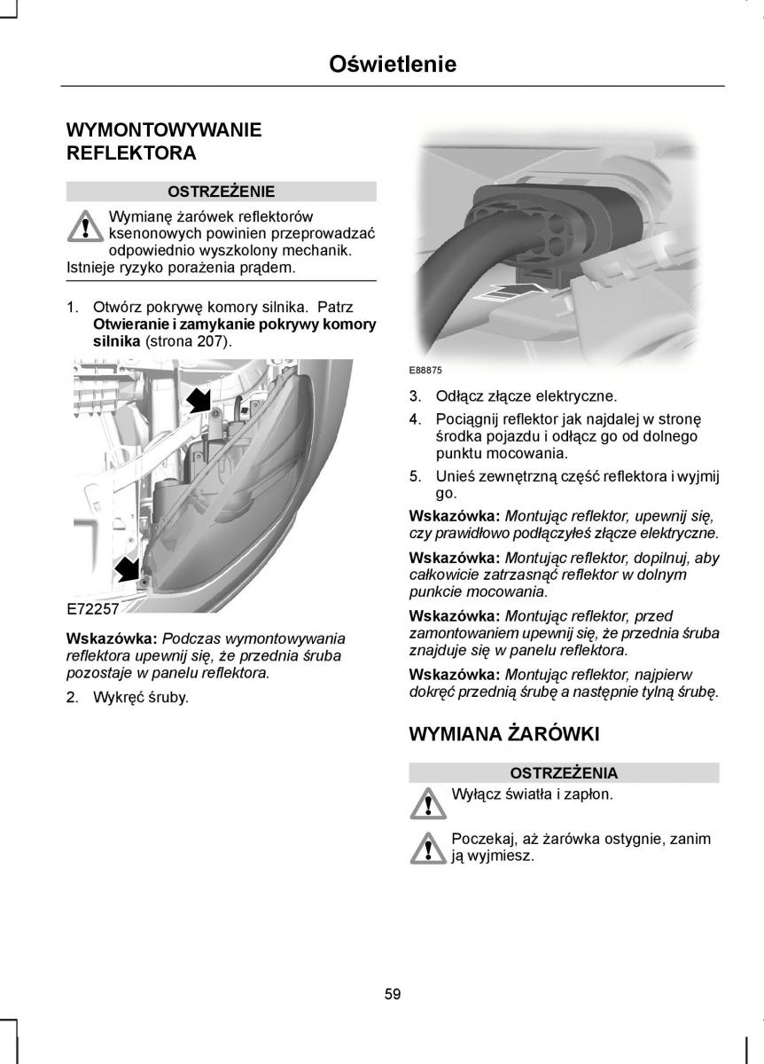 Ford S Max I 1 instrukcja obslugi / page 61