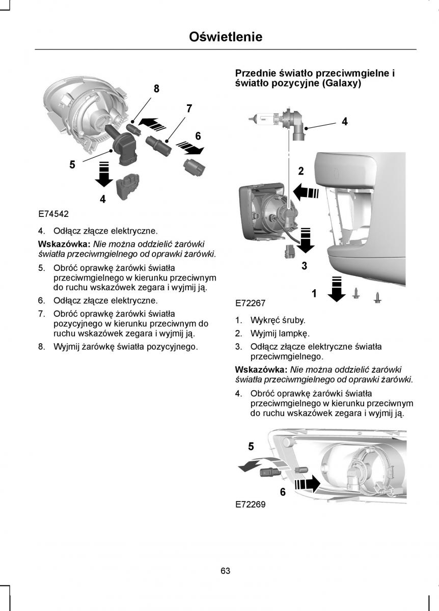 Ford S Max I 1 instrukcja obslugi / page 65