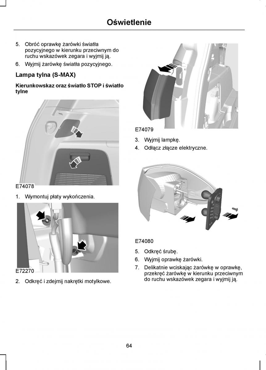 Ford S Max I 1 instrukcja obslugi / page 66