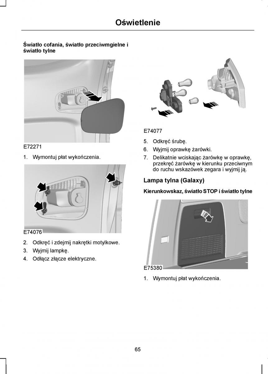 Ford S Max I 1 instrukcja obslugi / page 67