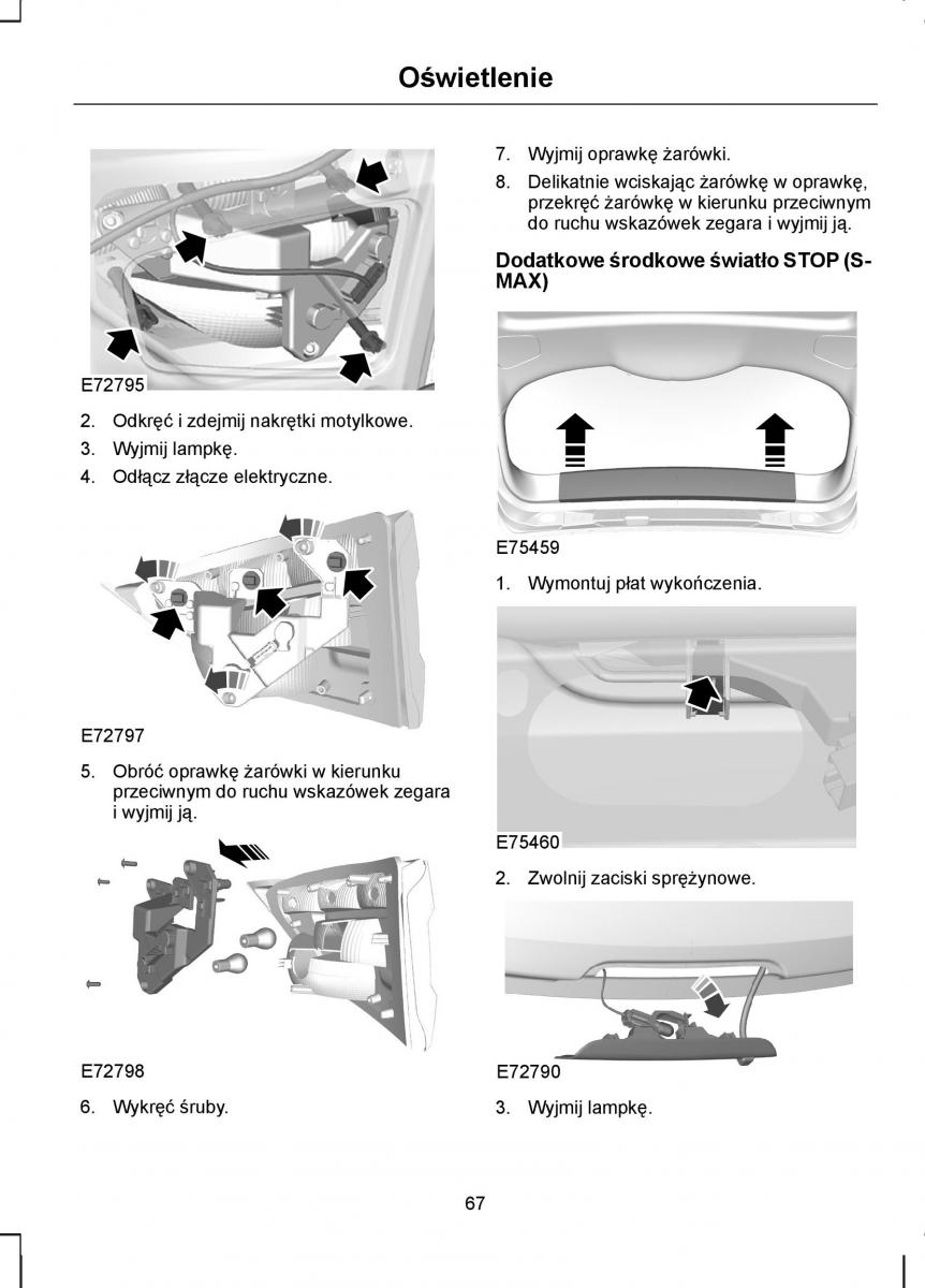 Ford S Max I 1 instrukcja obslugi / page 69