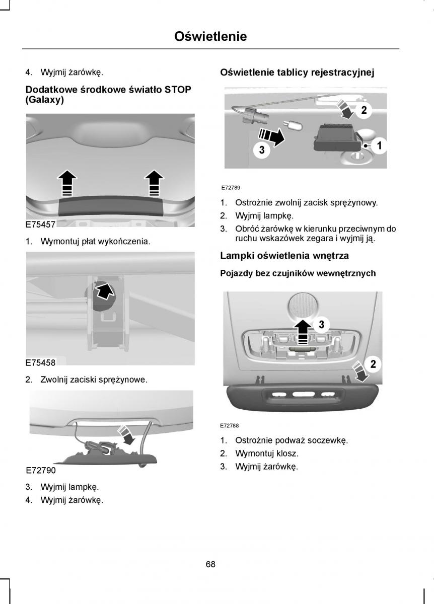 Ford S Max I 1 instrukcja obslugi / page 70