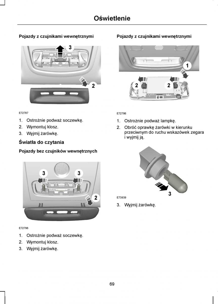 Ford S Max I 1 instrukcja obslugi / page 71