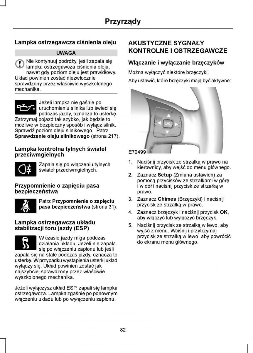 Ford S Max I 1 instrukcja obslugi / page 84