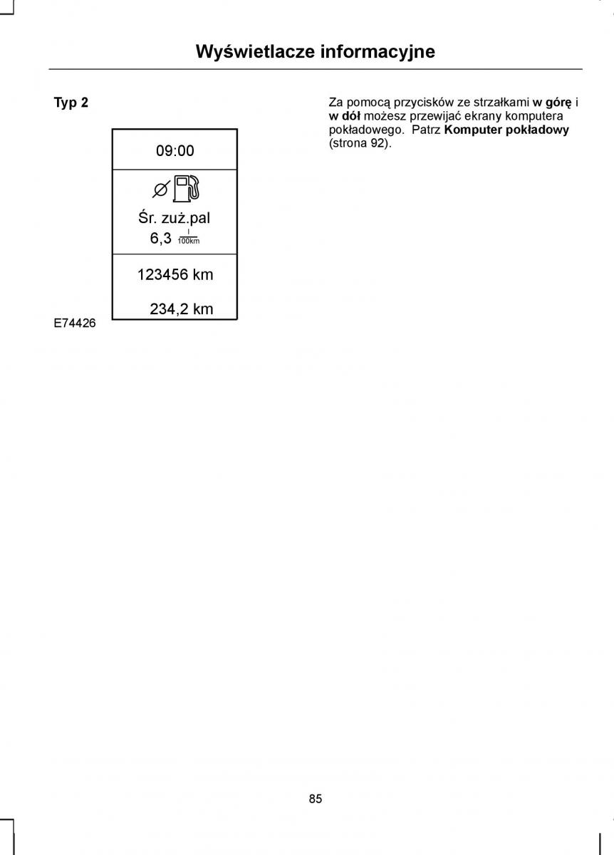 Ford S Max I 1 instrukcja obslugi / page 87