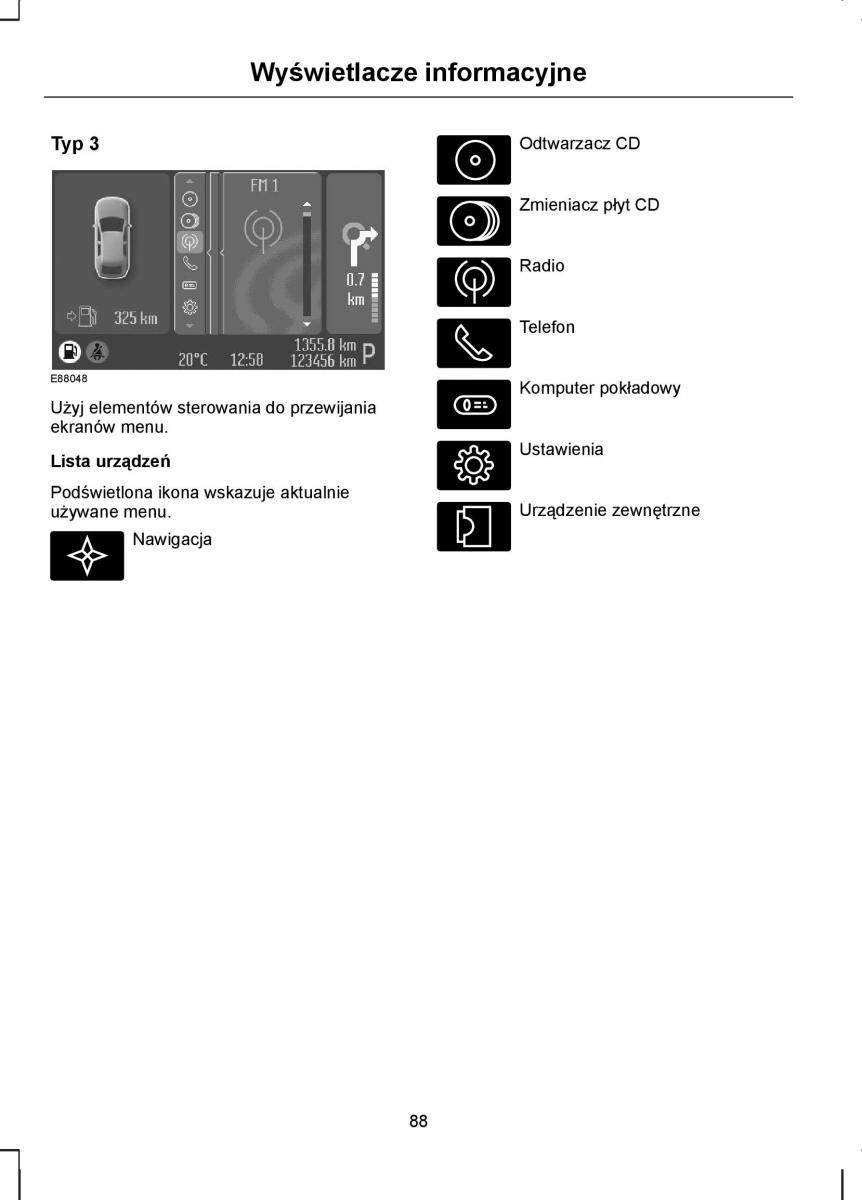 Ford S Max I 1 instrukcja obslugi / page 90