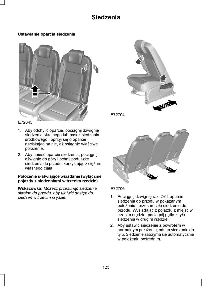 Ford S Max I 1 instrukcja obslugi / page 125