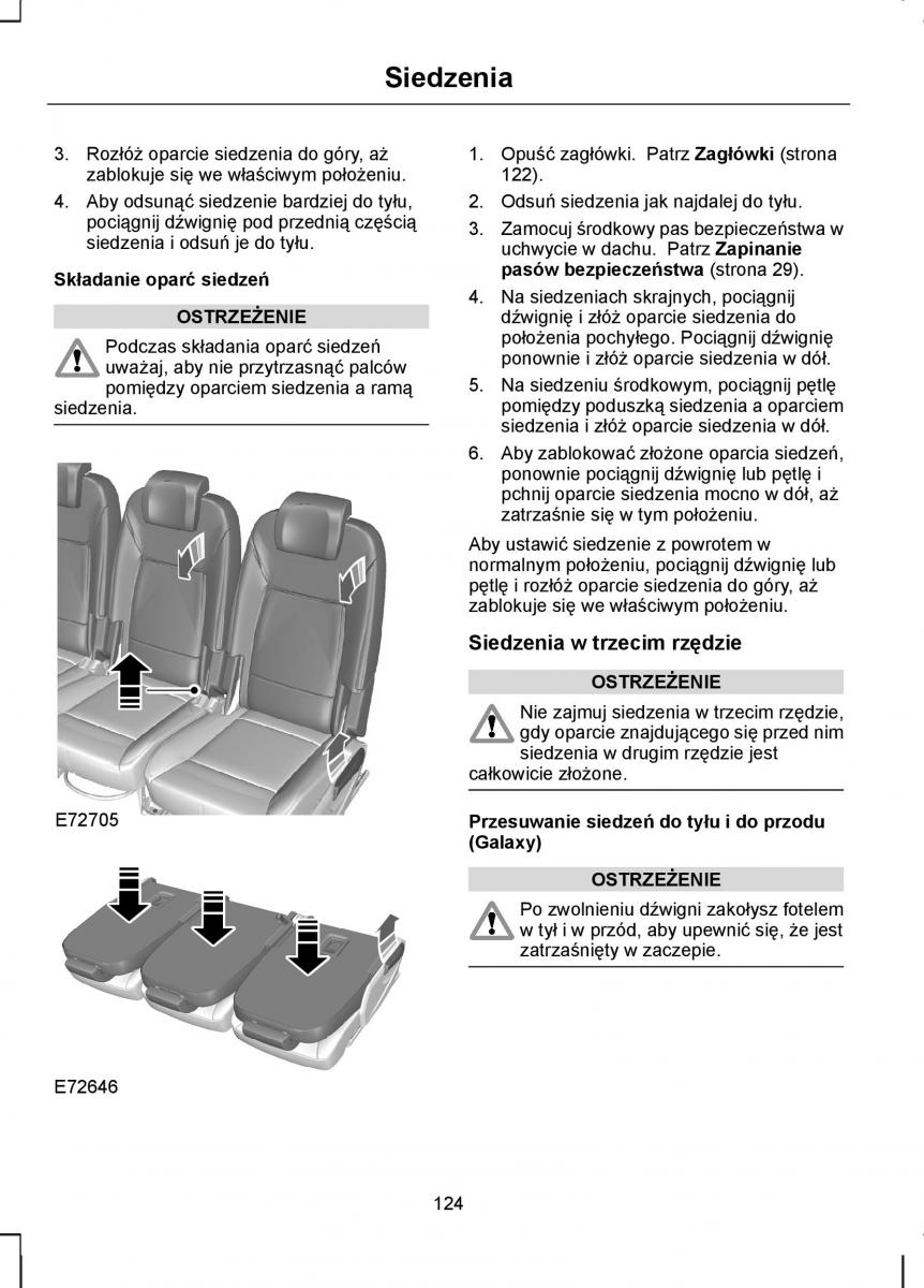 Ford S Max I 1 instrukcja obslugi / page 126