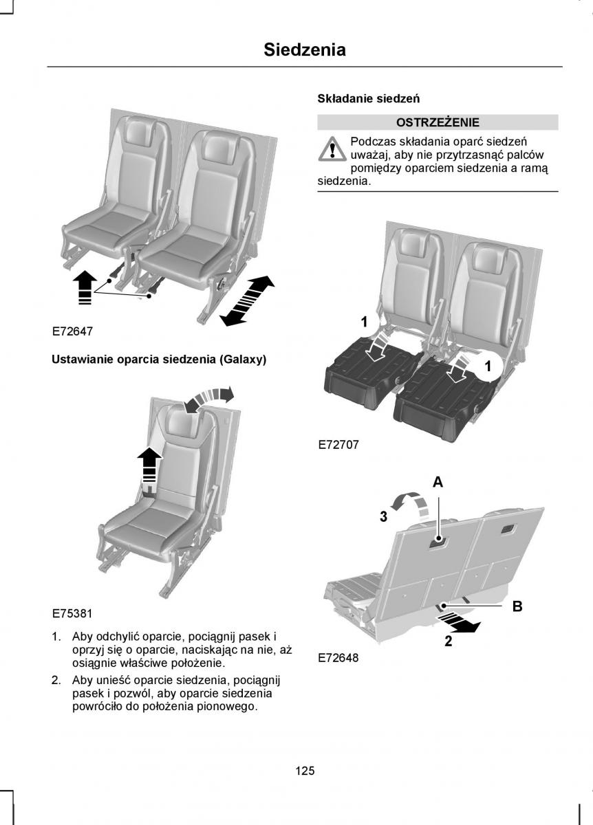 Ford S Max I 1 instrukcja obslugi / page 127