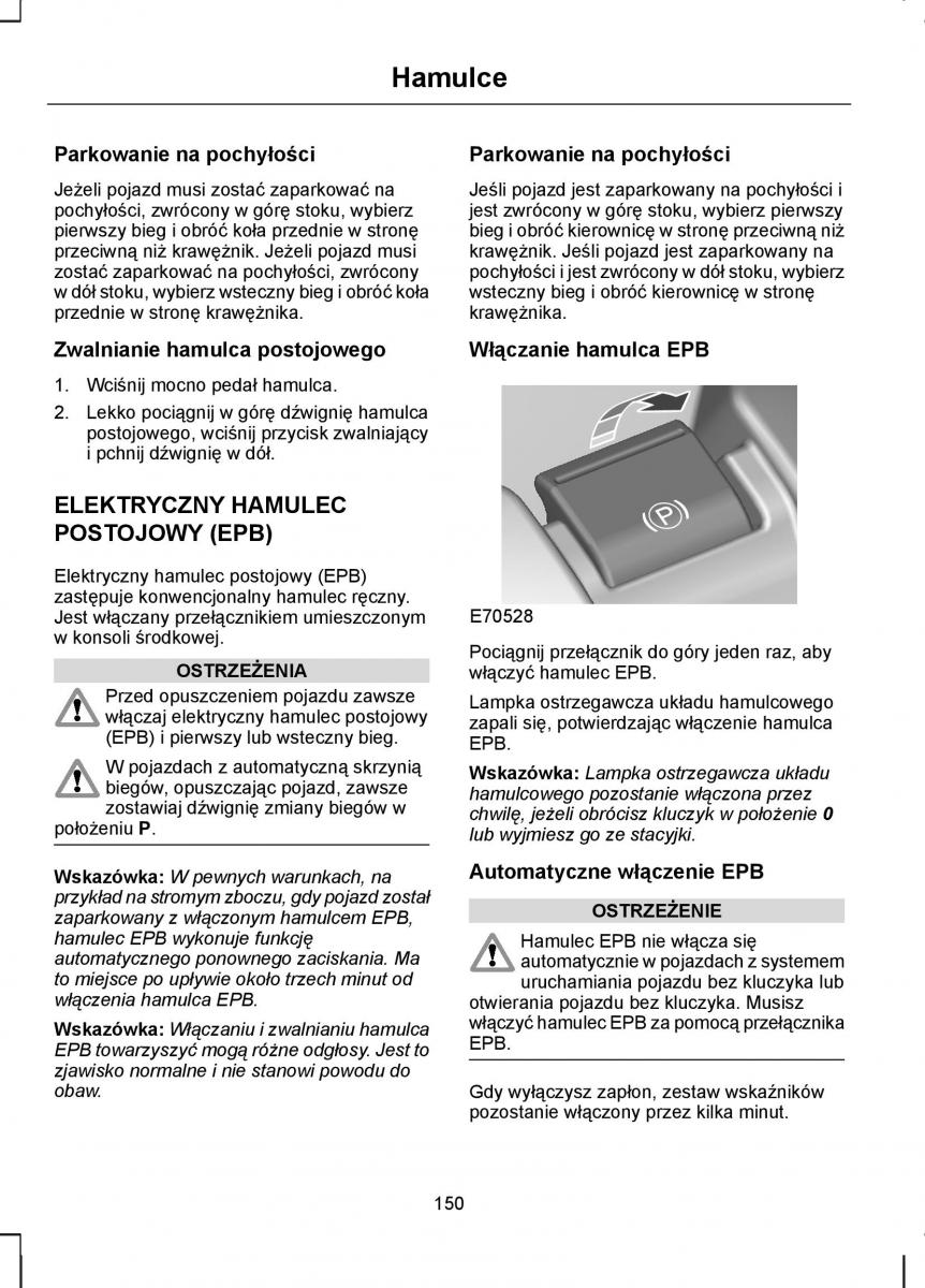 Ford S Max I 1 instrukcja obslugi / page 152