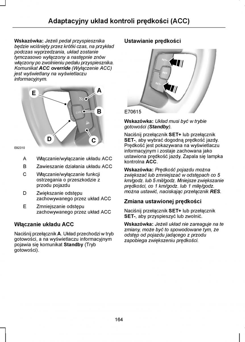 Ford S Max I 1 instrukcja obslugi / page 166