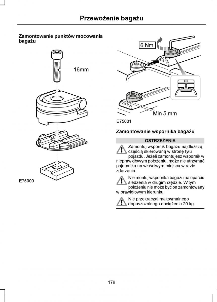 Ford S Max I 1 instrukcja obslugi / page 181