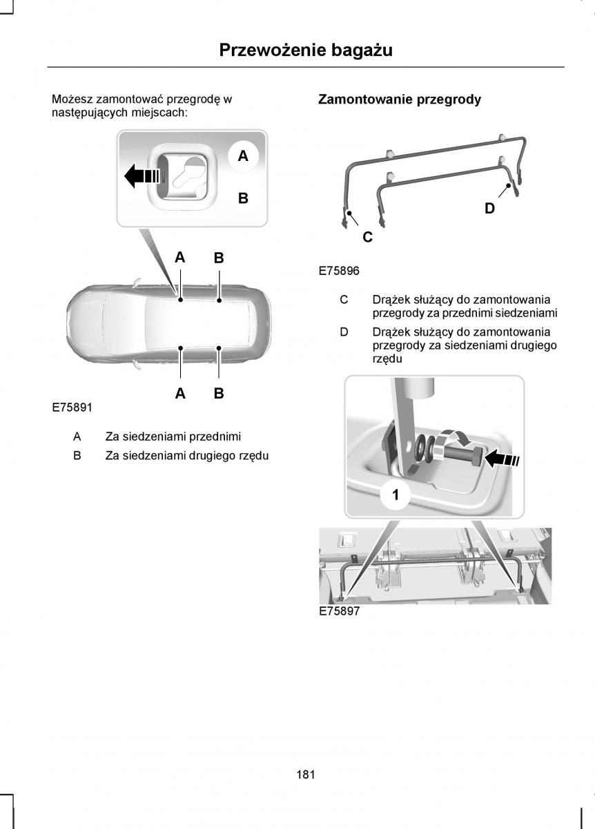 Ford S Max I 1 instrukcja obslugi / page 183