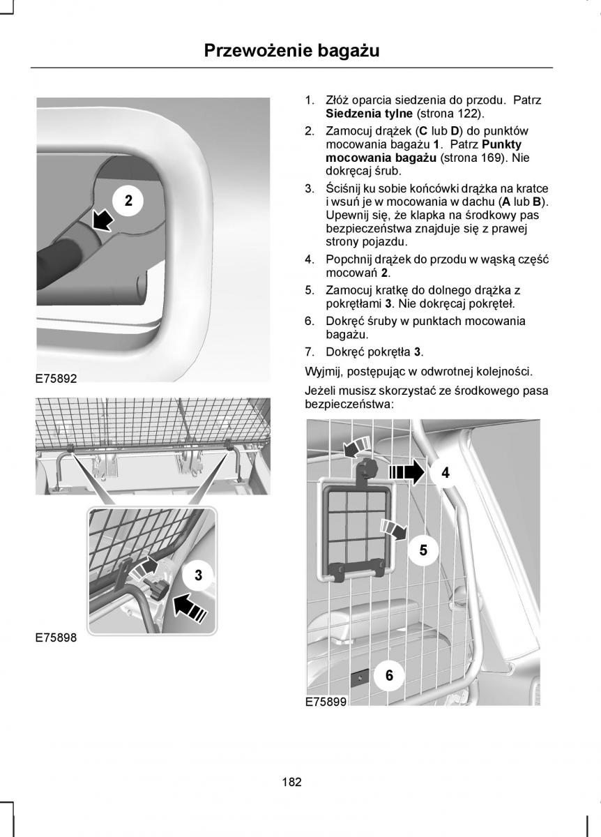 Ford S Max I 1 instrukcja obslugi / page 184