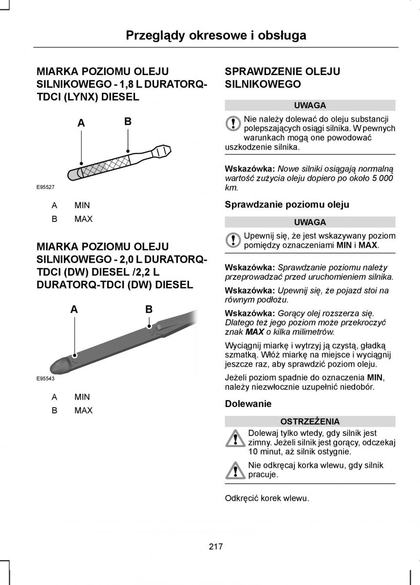 Ford S Max I 1 instrukcja obslugi / page 219