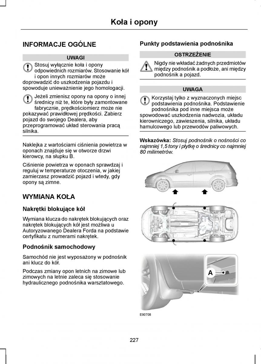 Ford S Max I 1 instrukcja obslugi / page 229