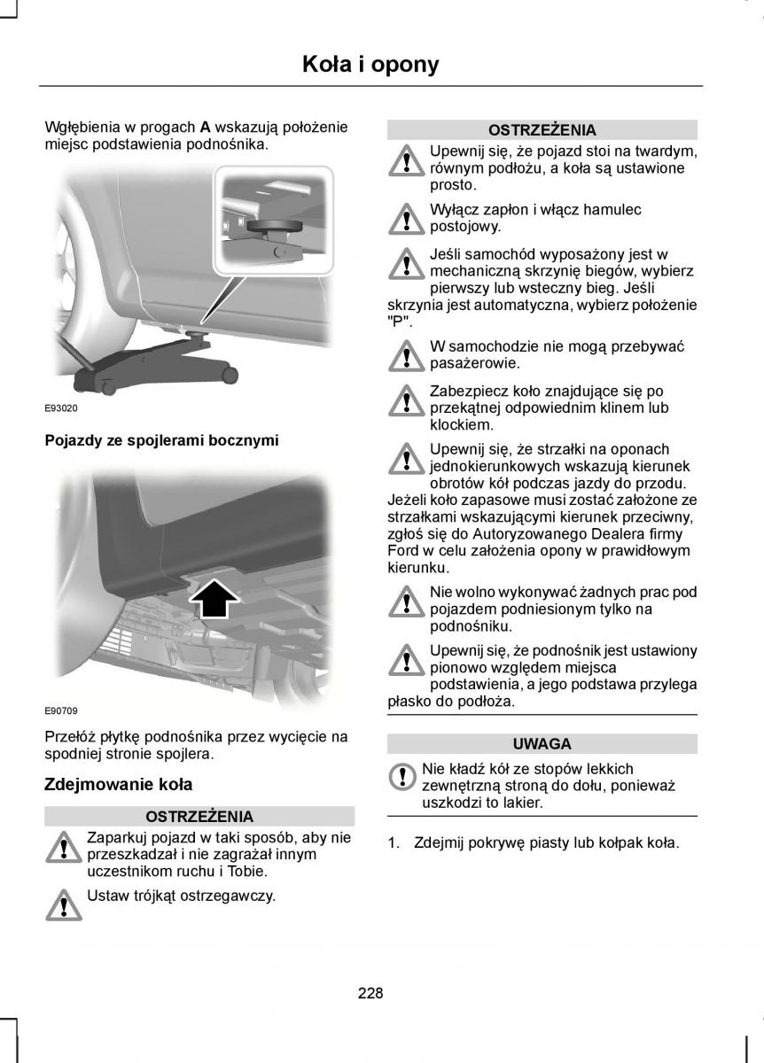 Ford S Max I 1 instrukcja obslugi / page 230