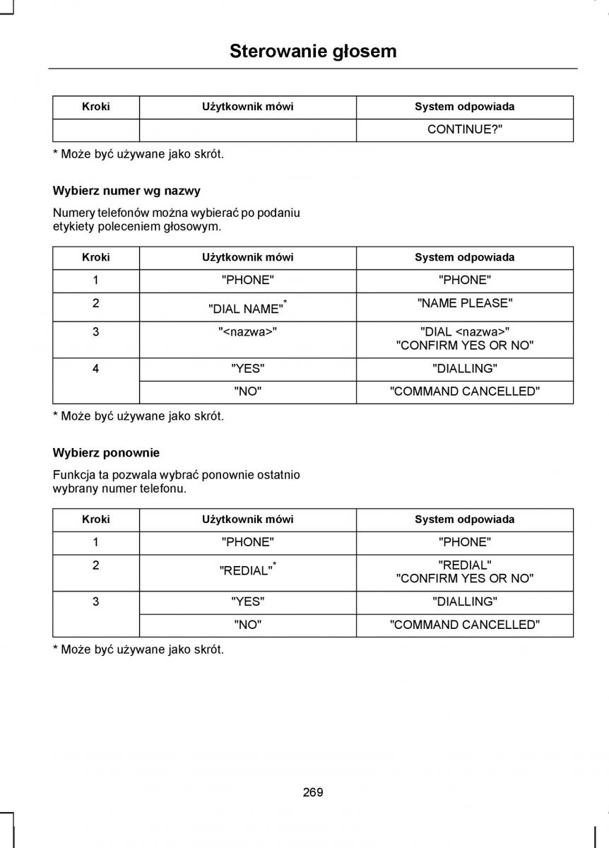 Ford S Max I 1 instrukcja obslugi / page 271