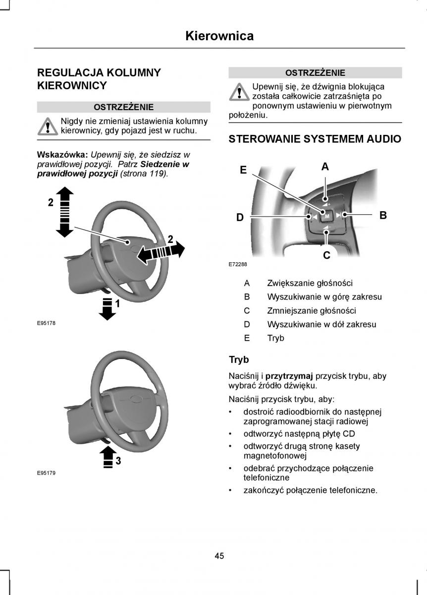 Ford S Max I 1 instrukcja obslugi / page 47