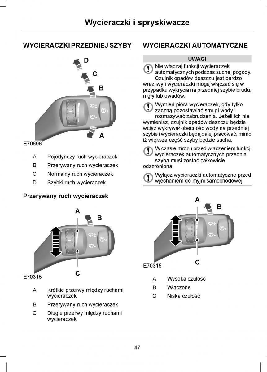 Ford S Max I 1 instrukcja obslugi / page 49