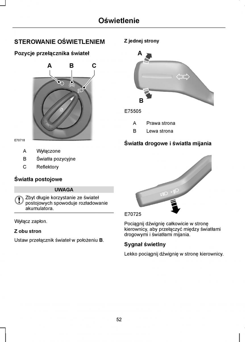 Ford S Max I 1 instrukcja obslugi / page 54