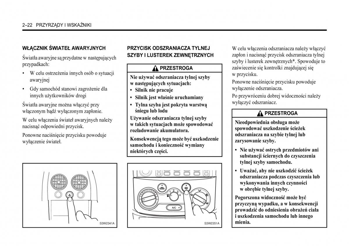 Chevrolet Aveo I 1 instrukcja obslugi / page 58