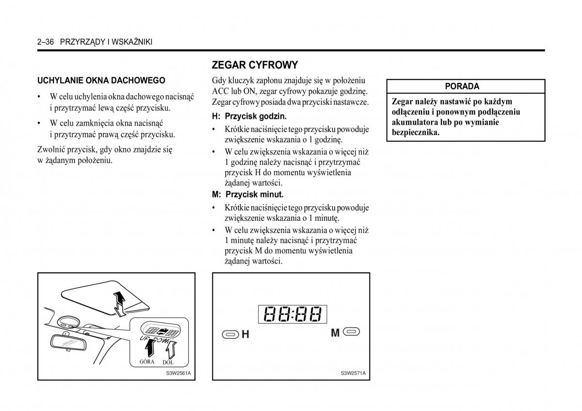 Chevrolet Aveo I 1 instrukcja obslugi / page 72