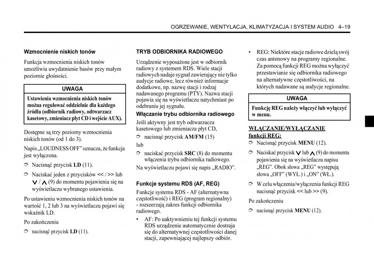 Chevrolet Aveo I 1 instrukcja obslugi / page 127